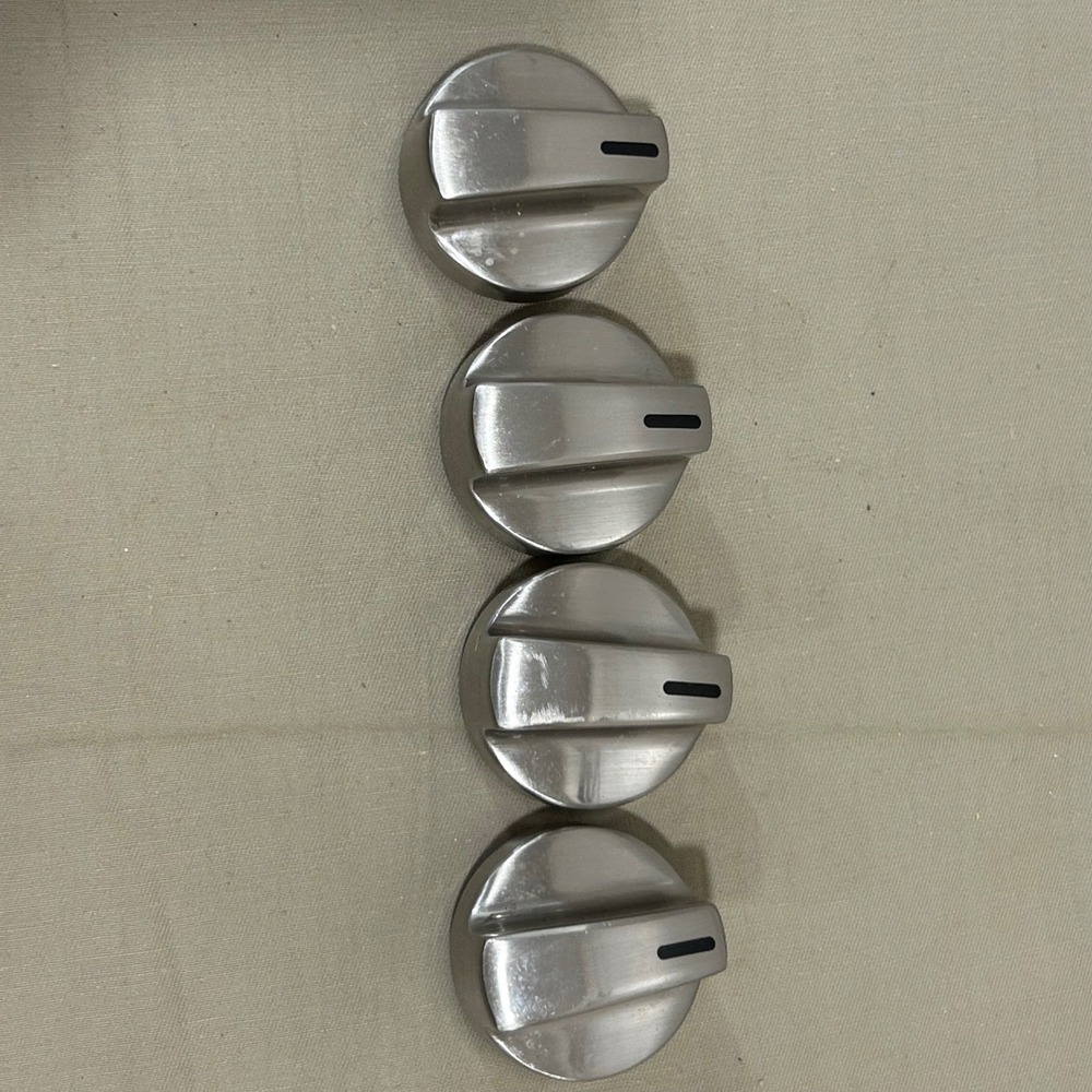 Set of 4 stainless steel stove knobs